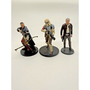Star Wars Rogue One Deluxe 3 Figurine Set Disney Store - Detailed 3.5"